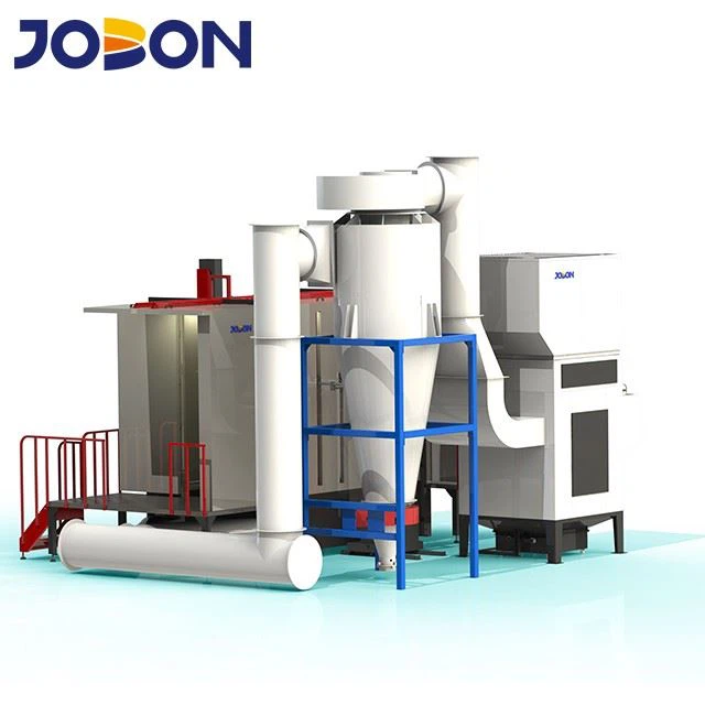 Fast Color Change Powder Coating Booth With Cyclone PVC Material Booth