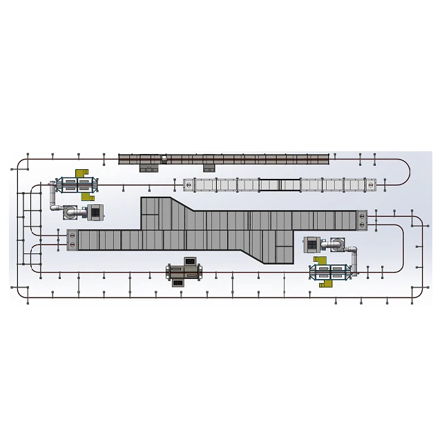 Stable Running Fully Automatic Electrostatic Powder Coating Line